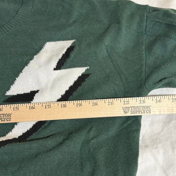 Forest Green Graphic Sweater, Sz L,Soft Crewneck, Rocker, Gamer, Edgy - Picture 8 of 8